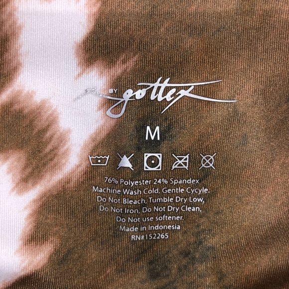 Cow print double lined leggings with pockets - Picture 2 of 4